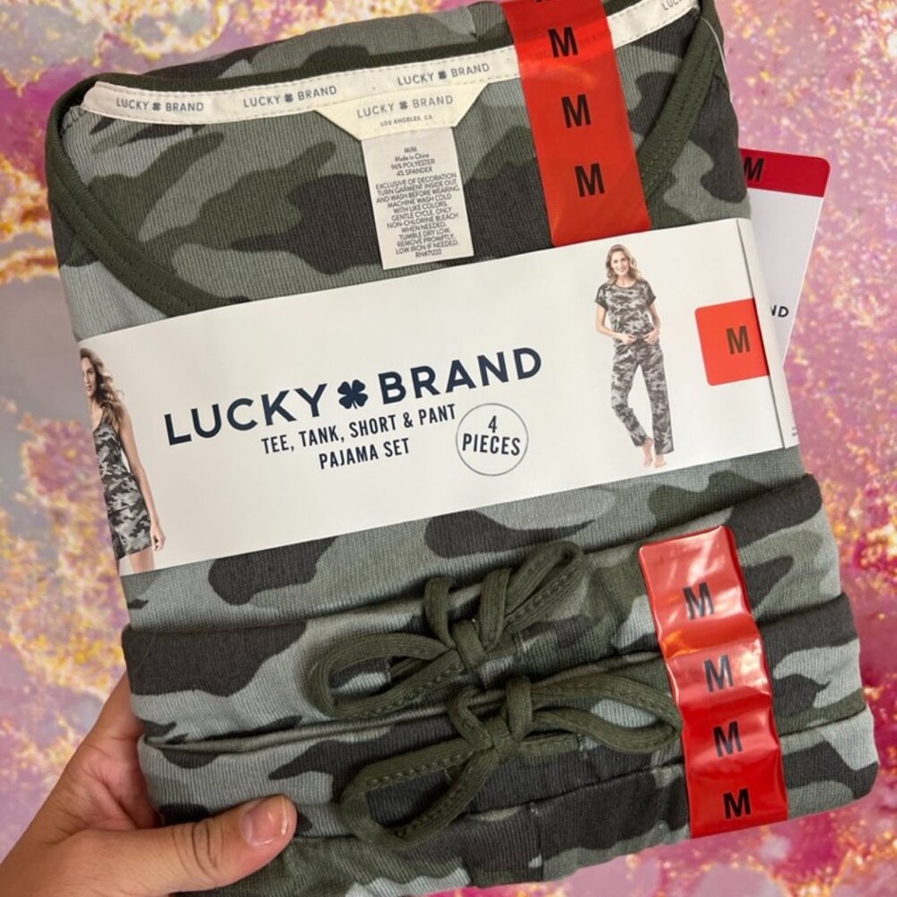 Lucky Brand Camo Pajama Set